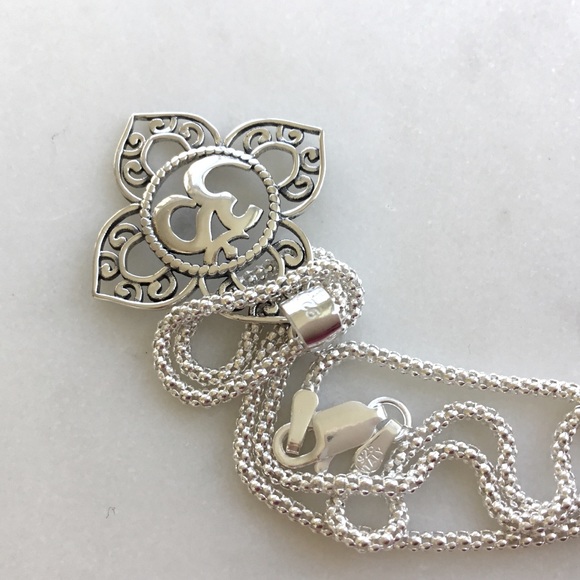 Sterling Silver Om Necklace - Picture 10 of 15
